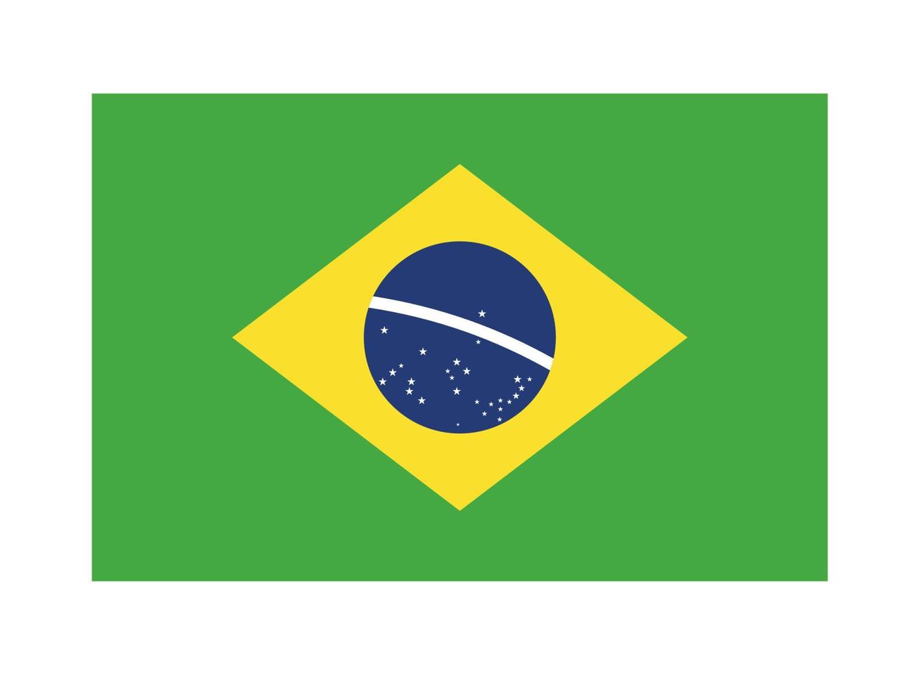 vlag van brazilië vector