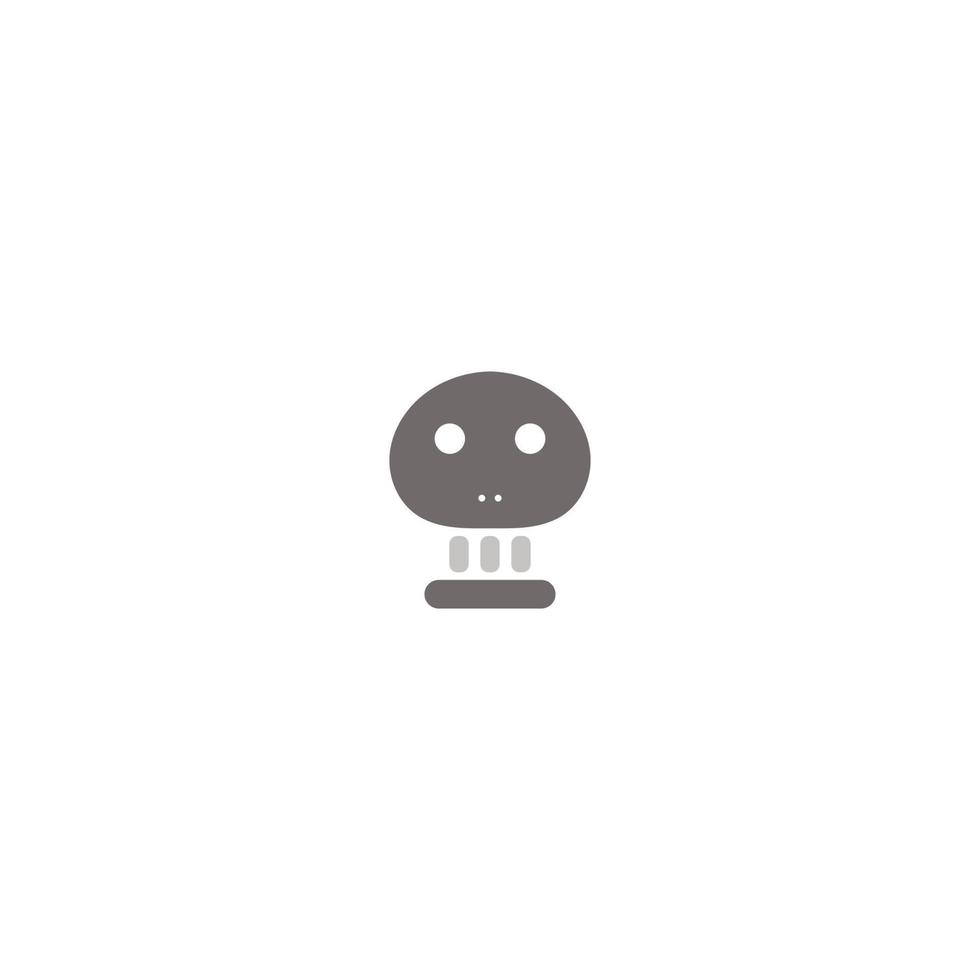 schedel icoon vector illustratie logo