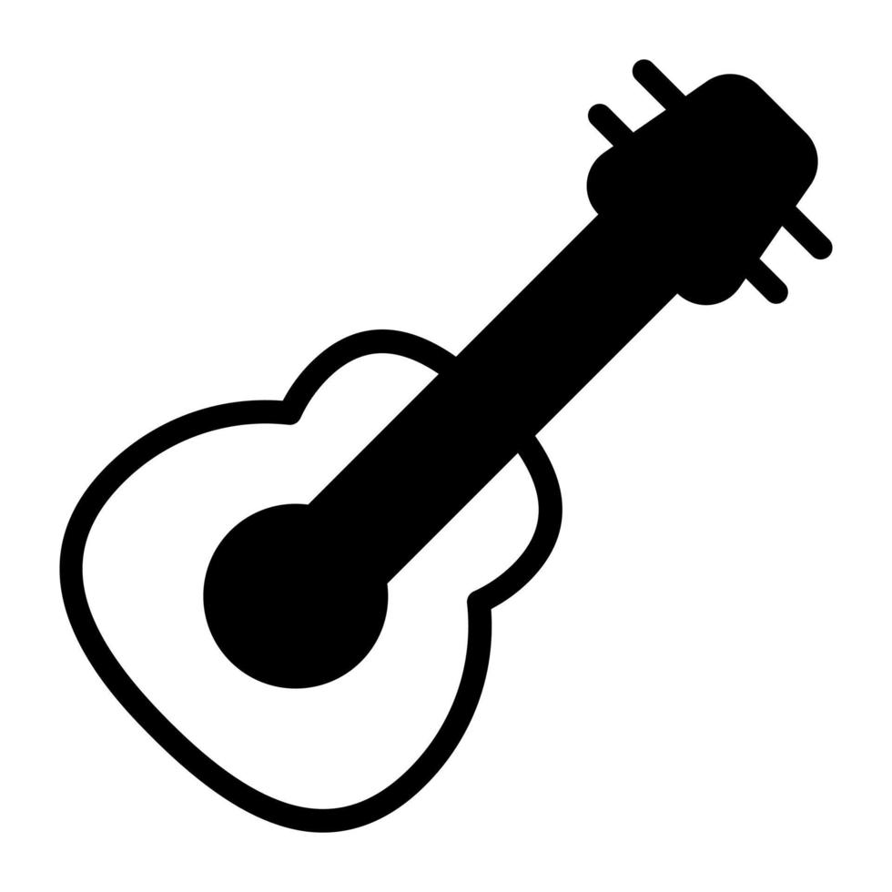 gitaar vector glyph icoon. Hindoe festival, Hindoe viering icoon,