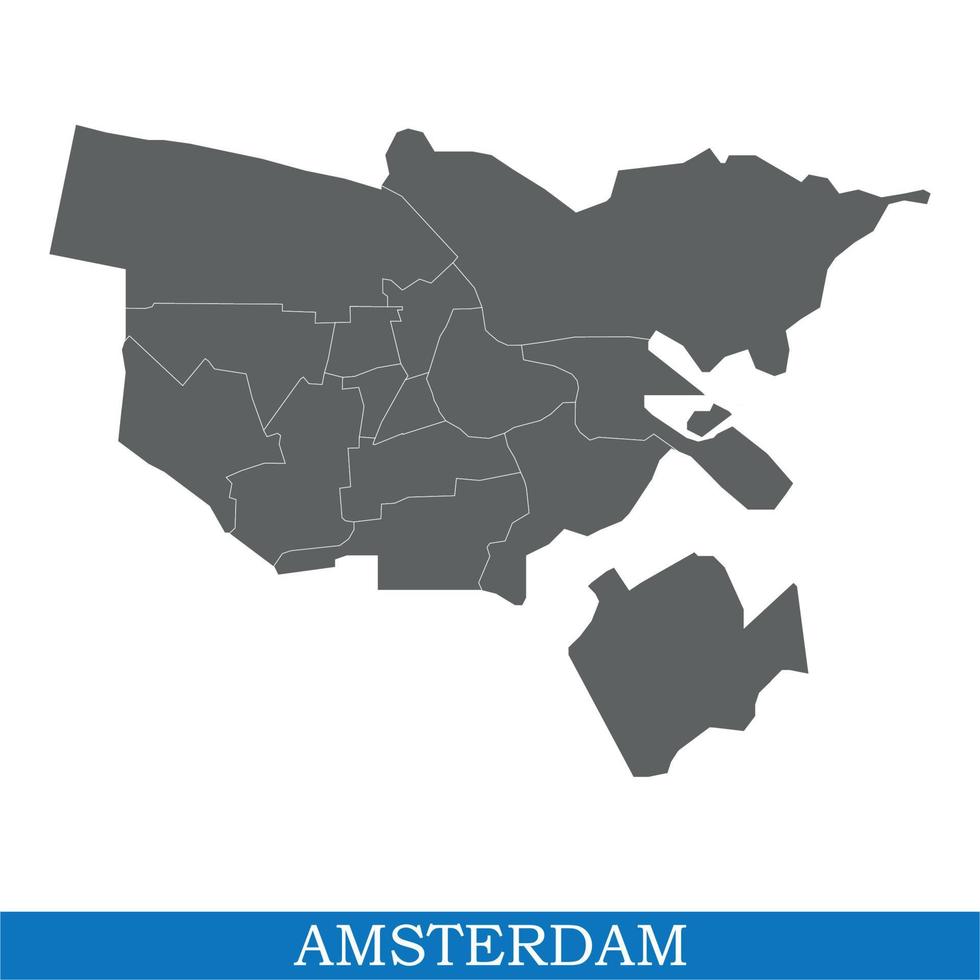 kaart is een stad van Nederland vector