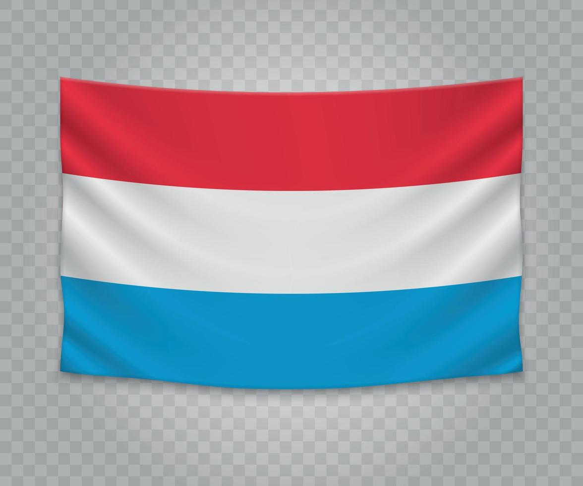 realistisch hangende vlag vector