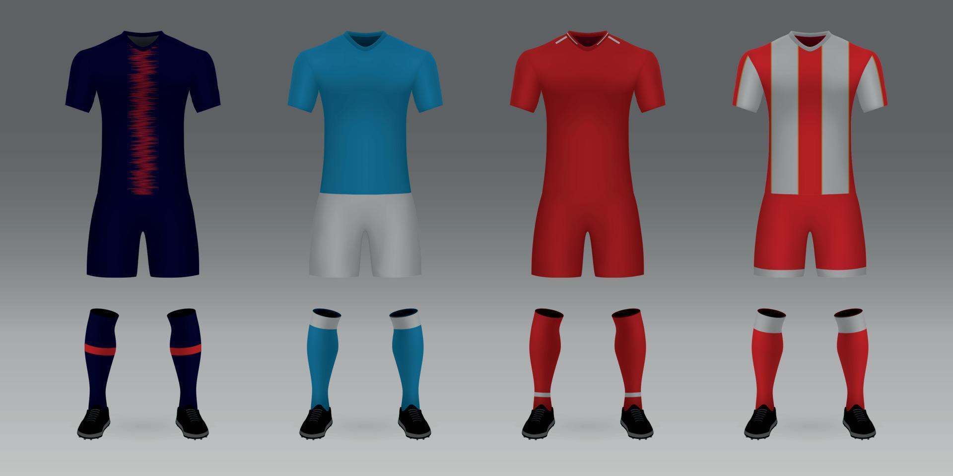 mockup van Amerikaans voetbal team uniform vector