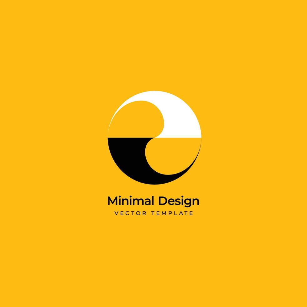 functioneel cirkel minimaal logo sjabloon. vector illustratie