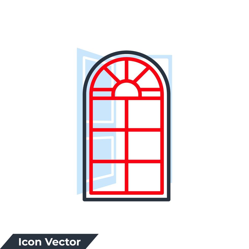 venster icoon logo vector illustratie. venster symbool sjabloon voor grafisch en web ontwerp verzameling