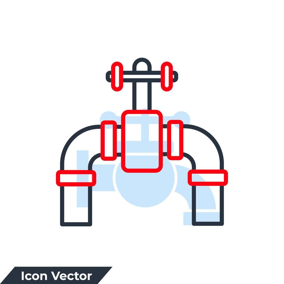 loodgieter icoon logo vector illustratie. loodgieter teken symbool sjabloon voor grafisch en web ontwerp verzameling