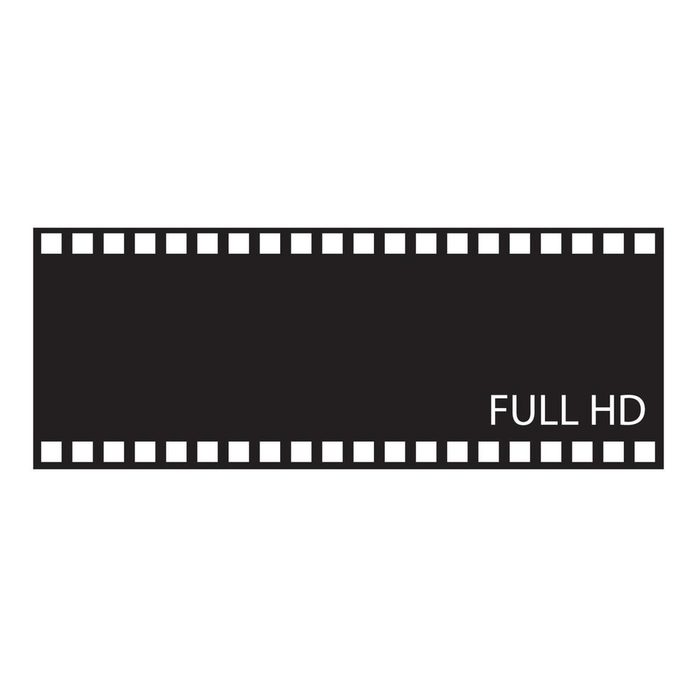 abstrack filmstrip logo sjabloon vector illustratie ontwerp