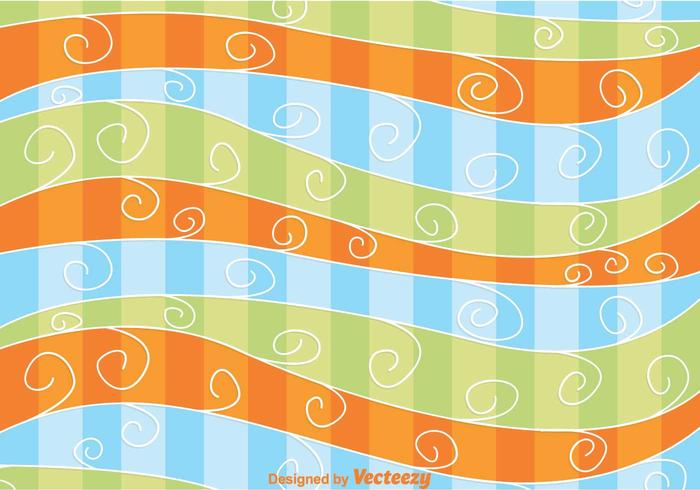 Swirly Wave Achtergrond vector