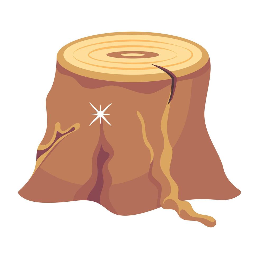 een hout log vlak vector downloaden
