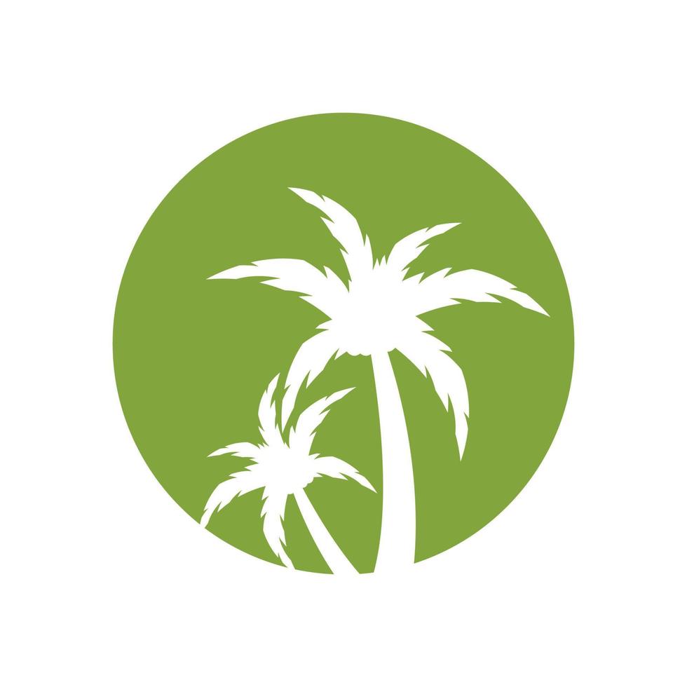 palmboom zomer logo sjabloon vectorillustratie vector