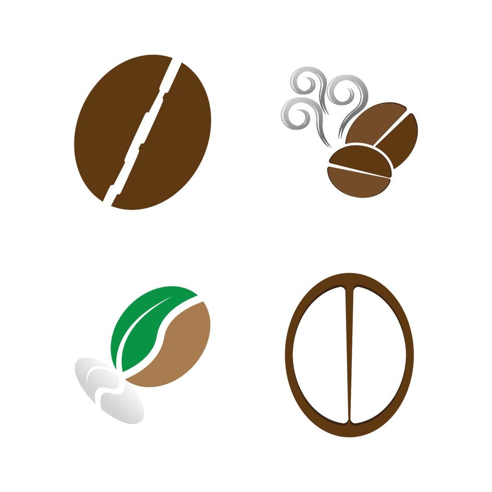 koffieboon pictogram vector