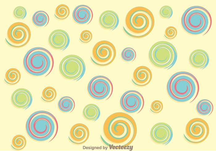 Swirly Circle Achtergrond vector