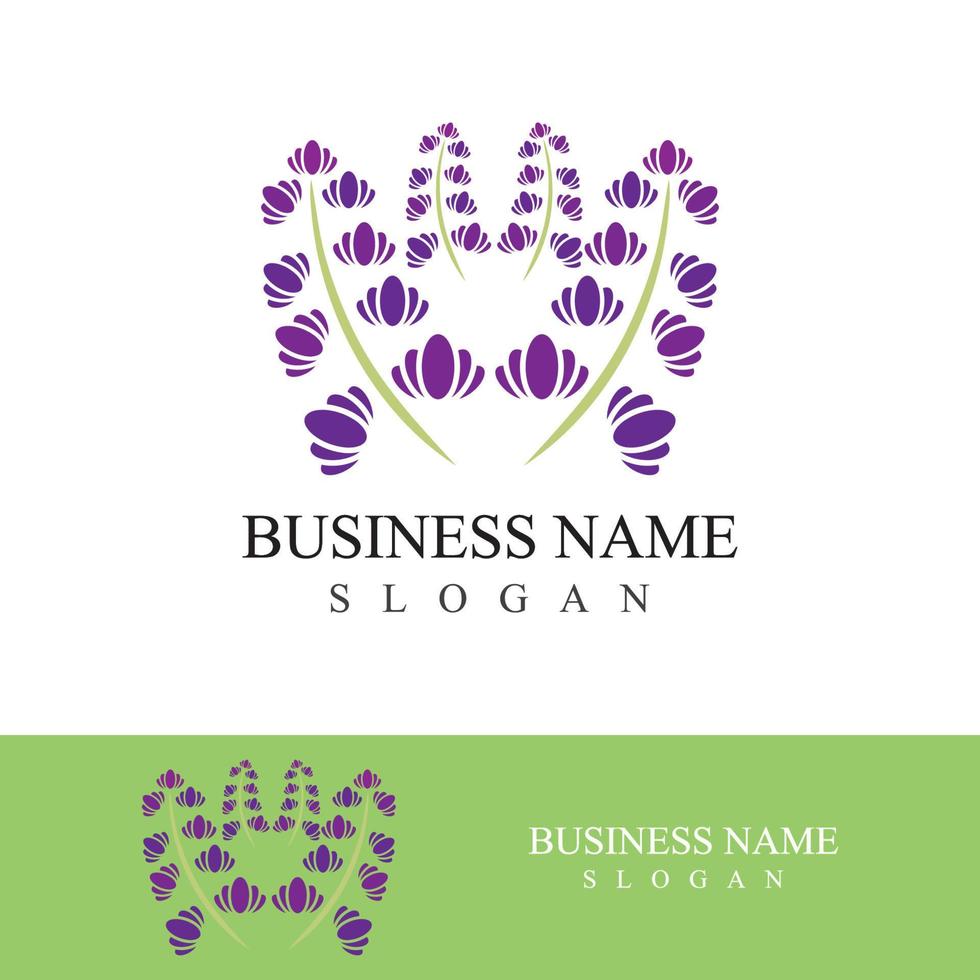 verse lavendel bloem logo vector