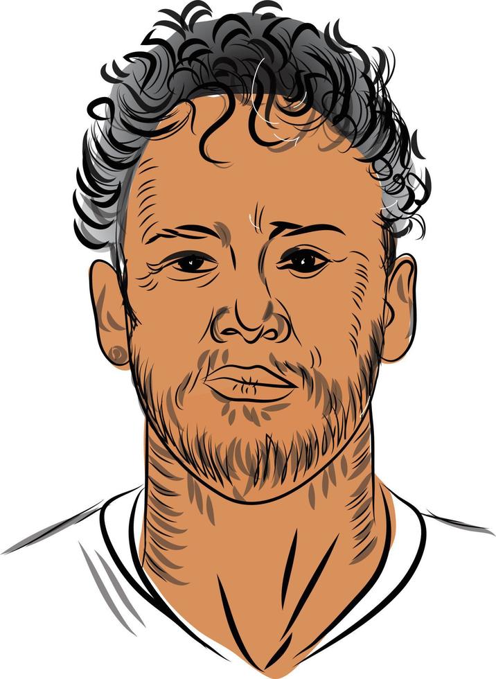 neymar braziliaans Amerikaans voetbal speler vector