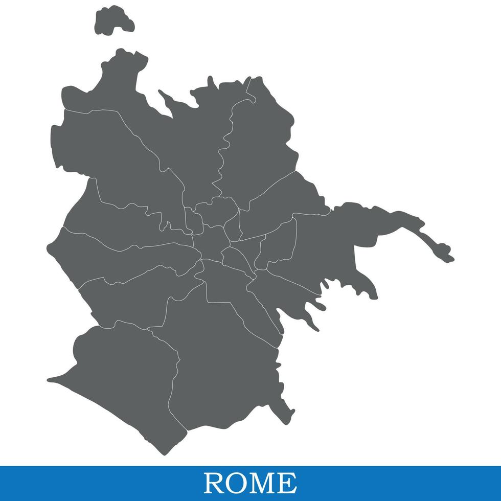 hoog kwaliteit kaart stad van Italië vector