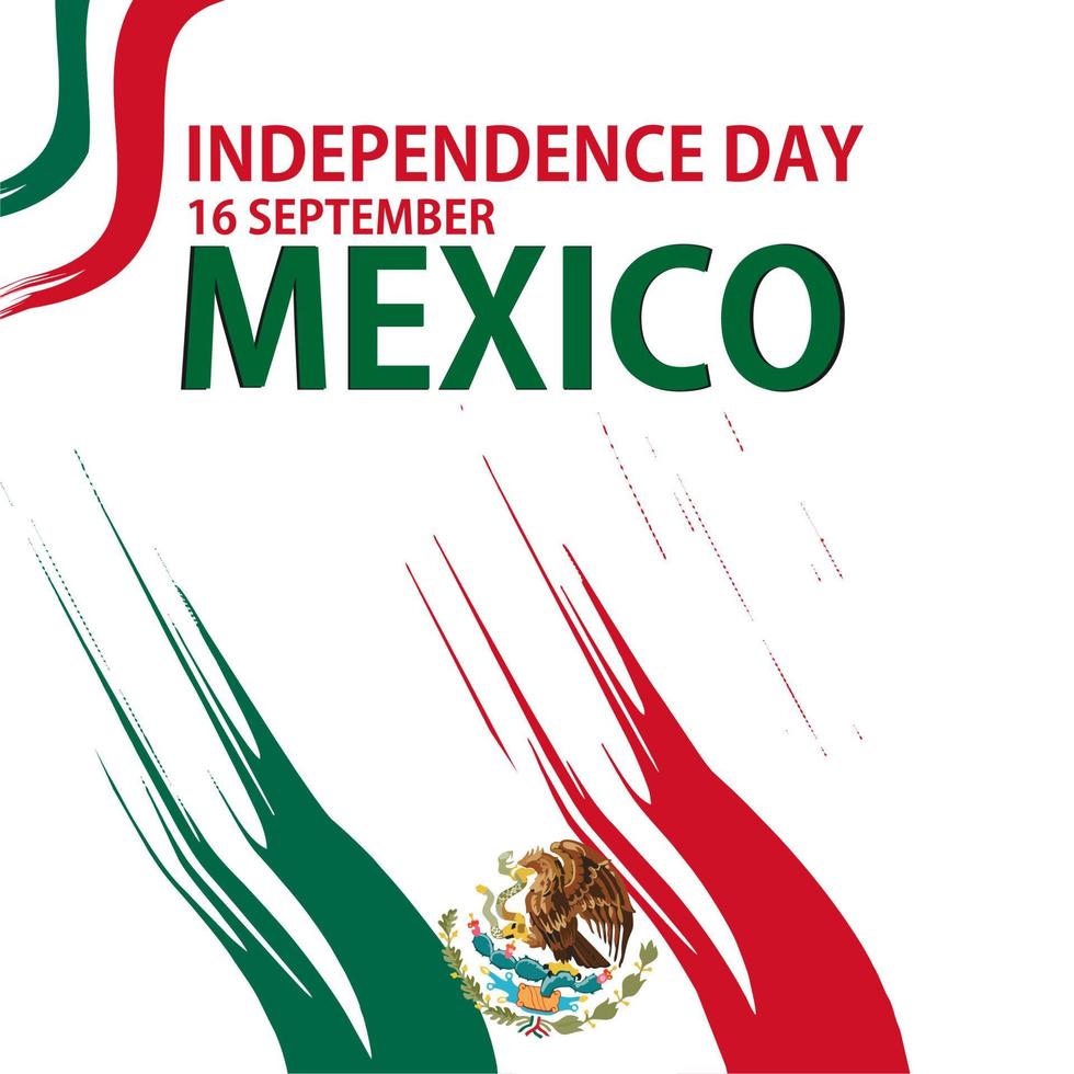 Mexico onafhankelijkheid dag vector sjabloon ontwerp