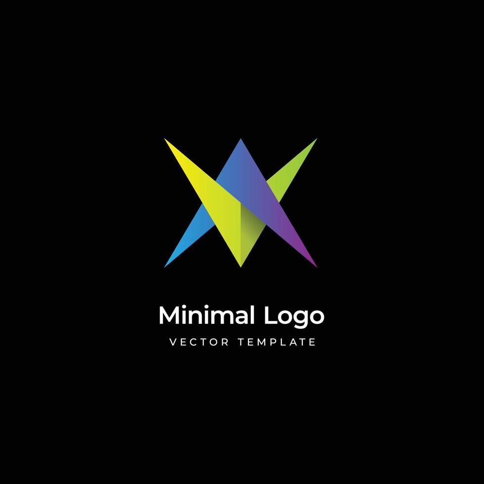 investering minimaal logo sjabloon. vector illustratie