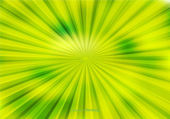 Groene Abstracte Zonnestraalachtergrond vector