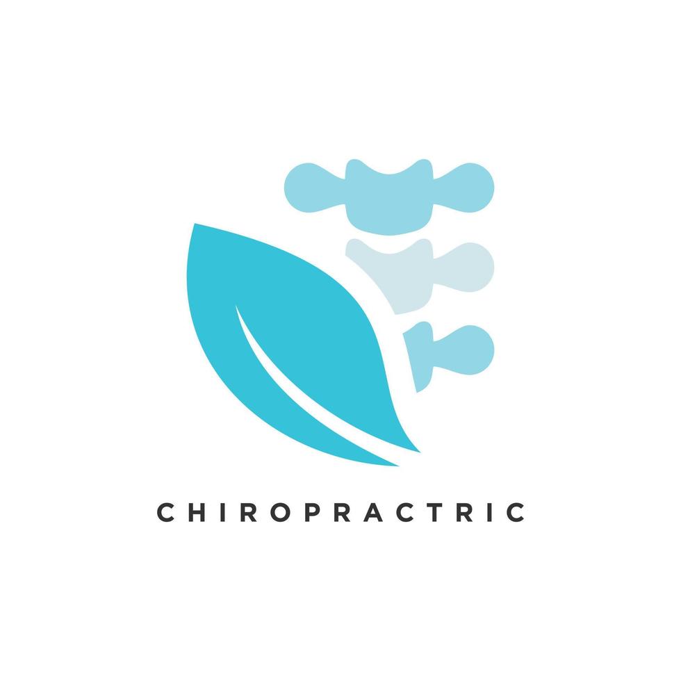 chiropractie icoon vector met modern element concept logo ontwerp premie vector