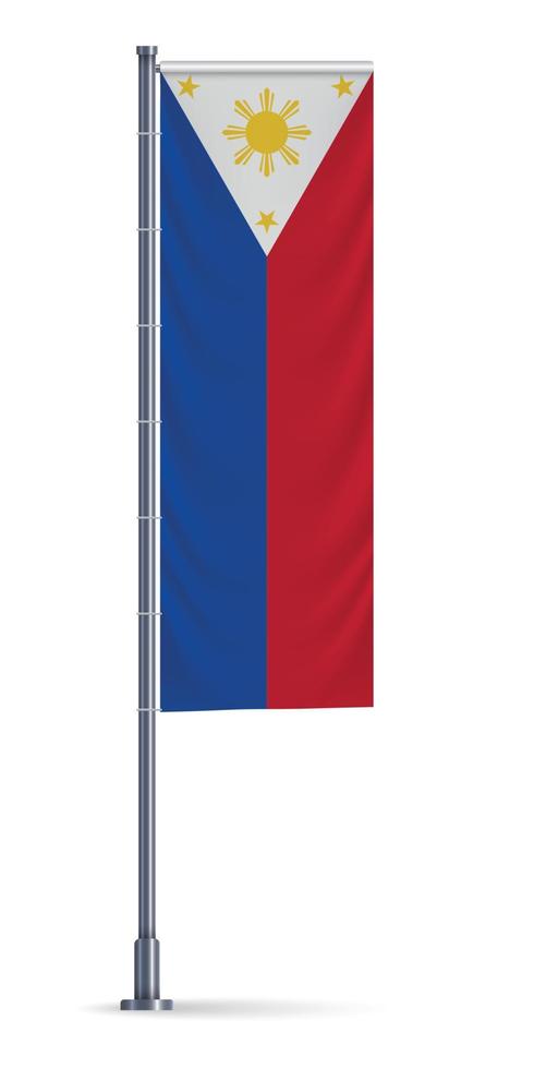 verticaal hangende vlag vector