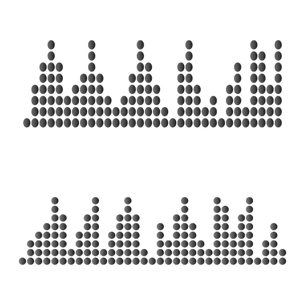 audio technologie muziek- geluid golven vector icoon illustratie