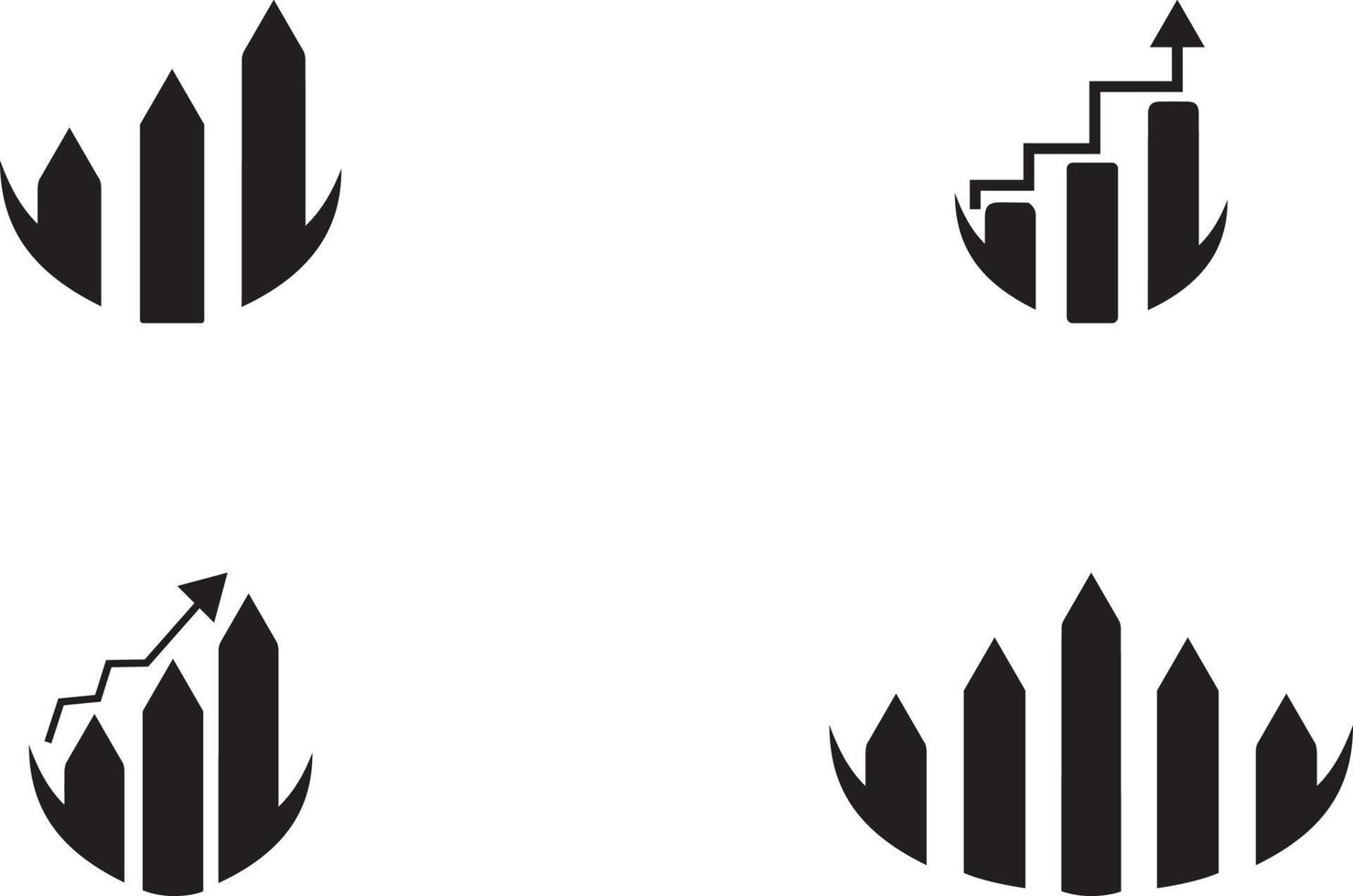 financiën en accounting logo ontwerp vector