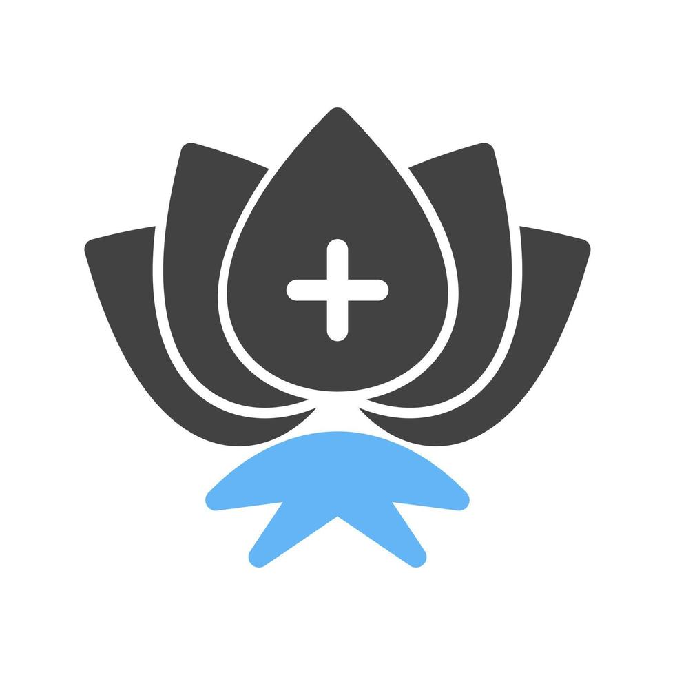 gemeenschap Gezondheid glyph blauw en zwart icoon vector
