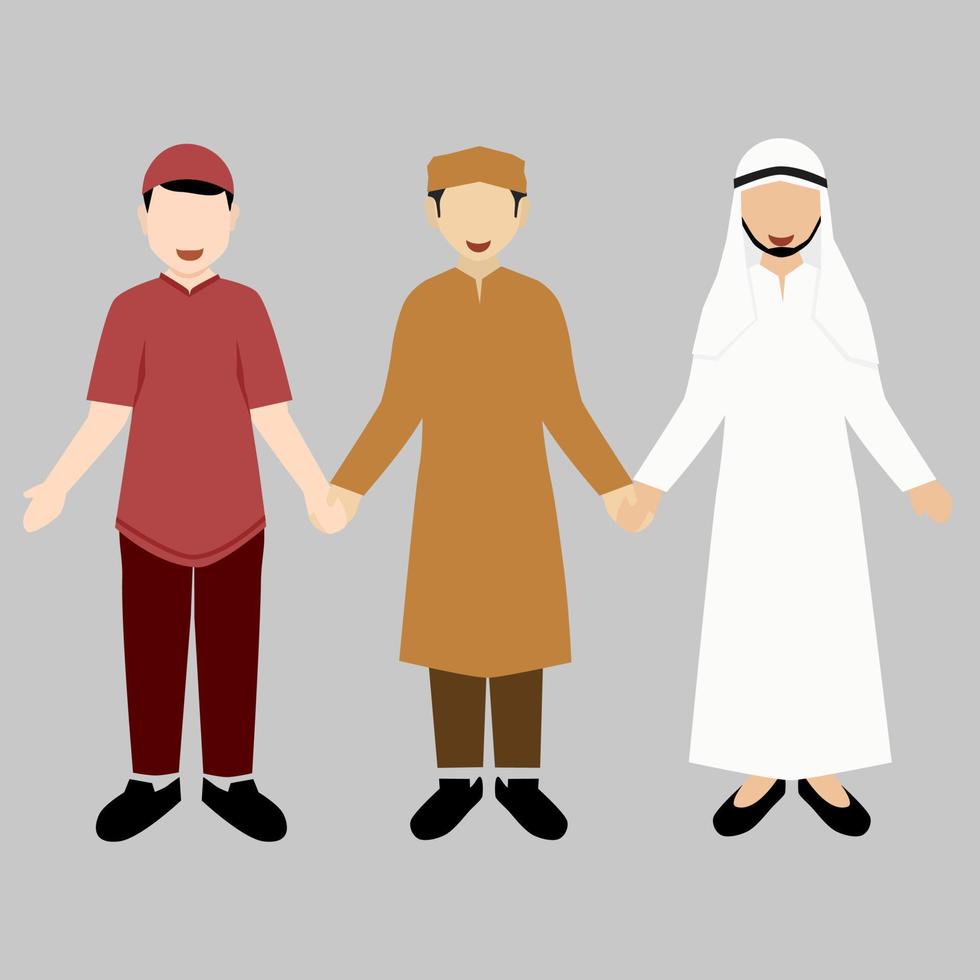 moslim solidariteit illustratie vector