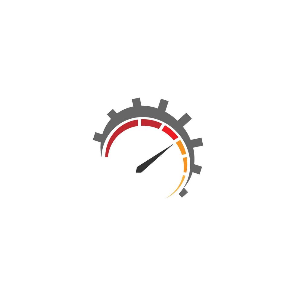 automotive snelheidsmeter icoon logo vector