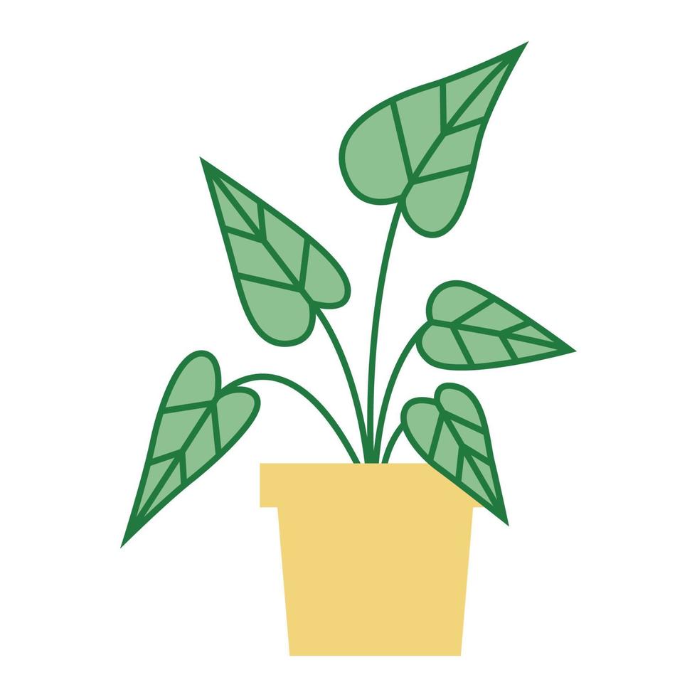 plant in een pot vector