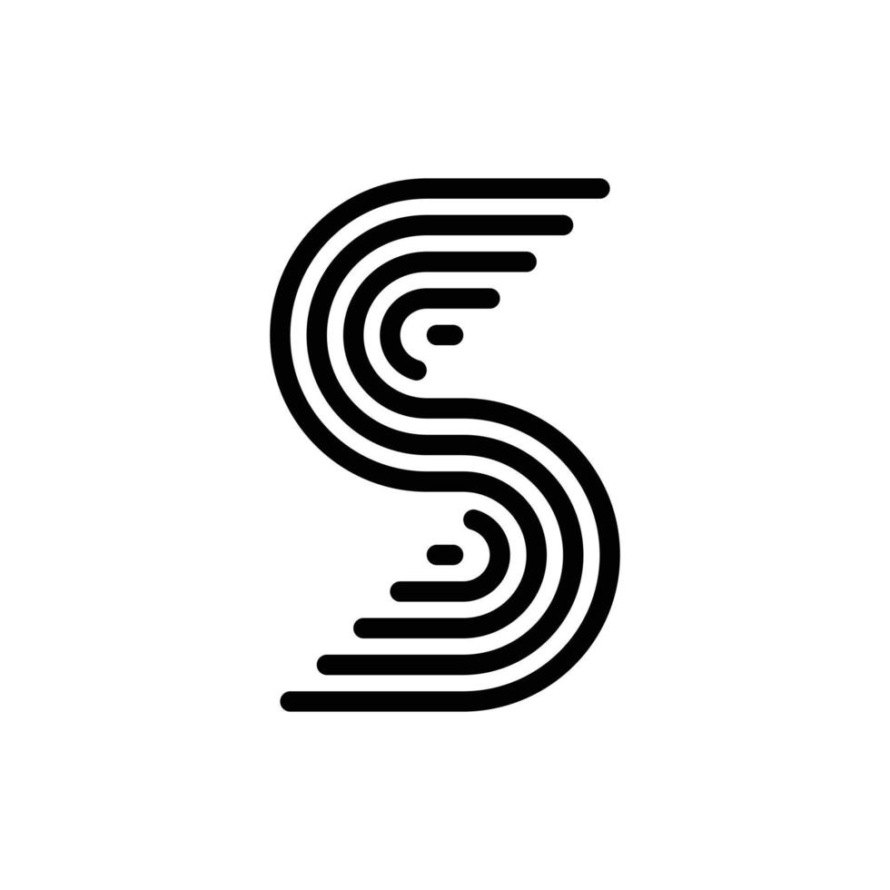 modern letter s monogram logo-ontwerp vector