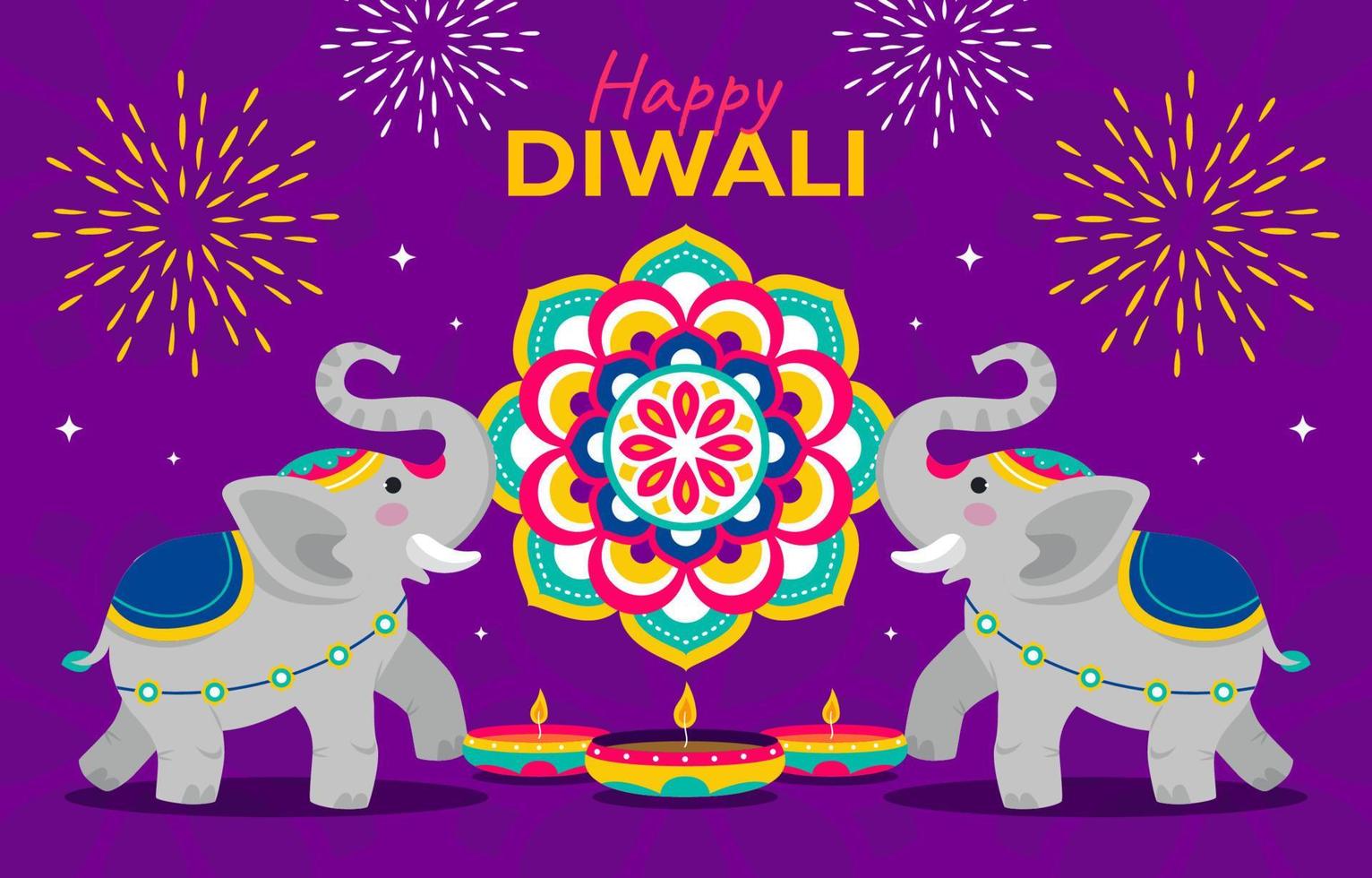 diwali festival van licht vector