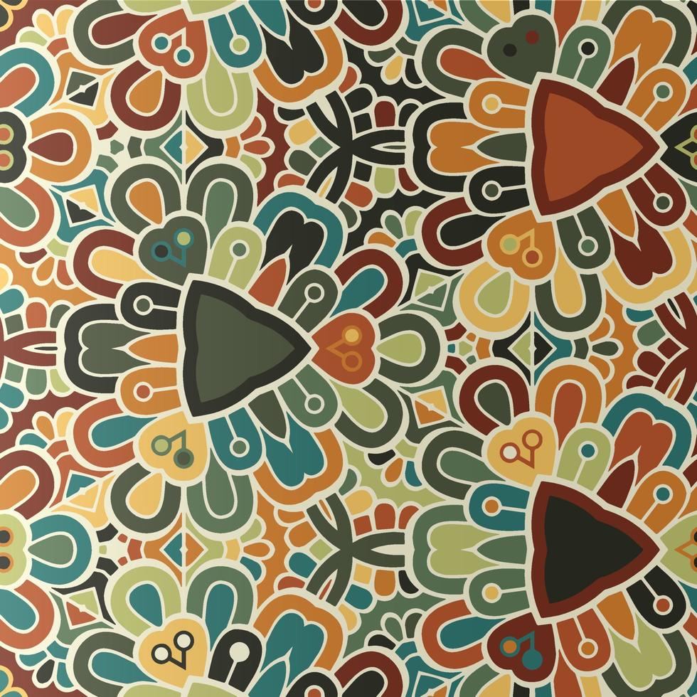 abstract bloem mandala patroon vector