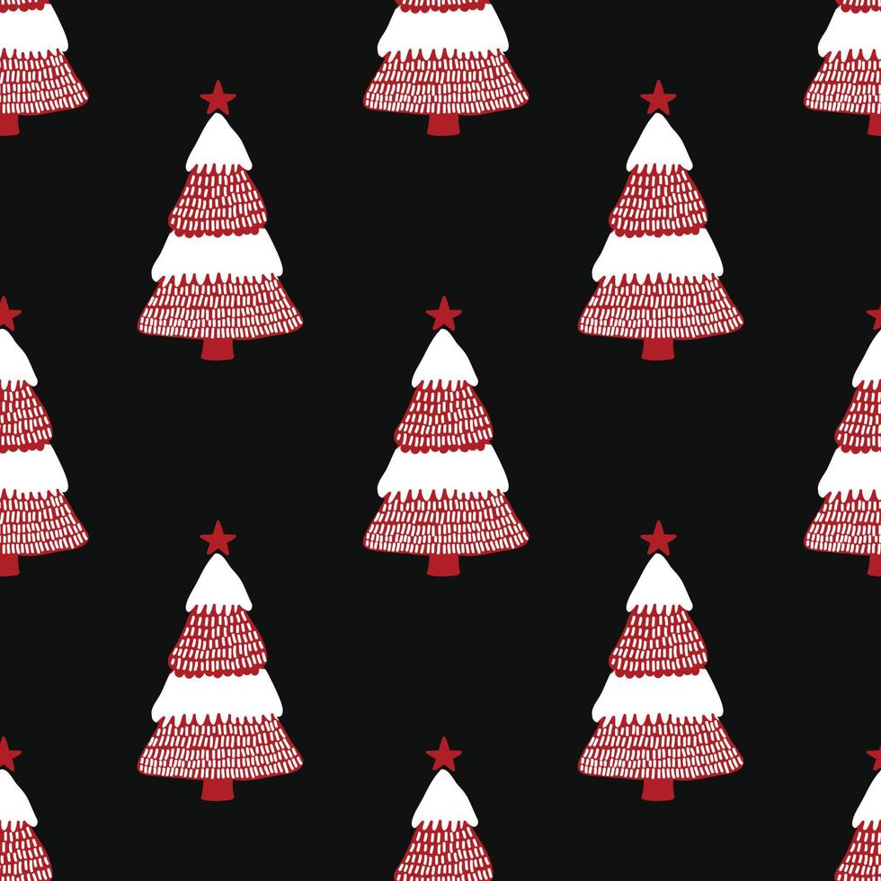 kerstbomen naadloos patroon vector