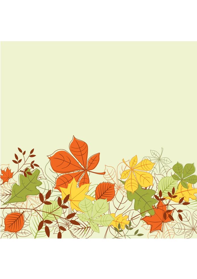 herfstbladeren achtergrond vector