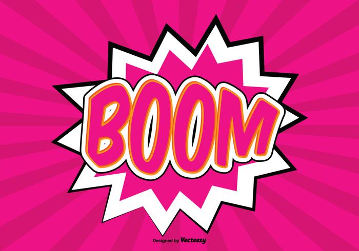 Comic Style BOOM Achtergrond Illustratie vector