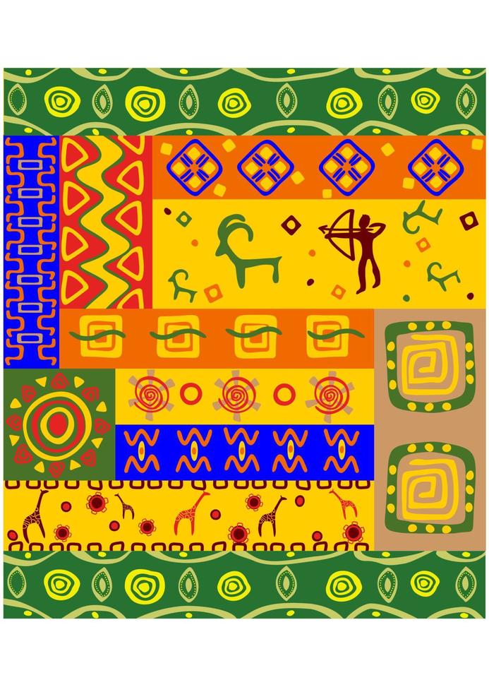 etnisch patronen en ornamenten vector