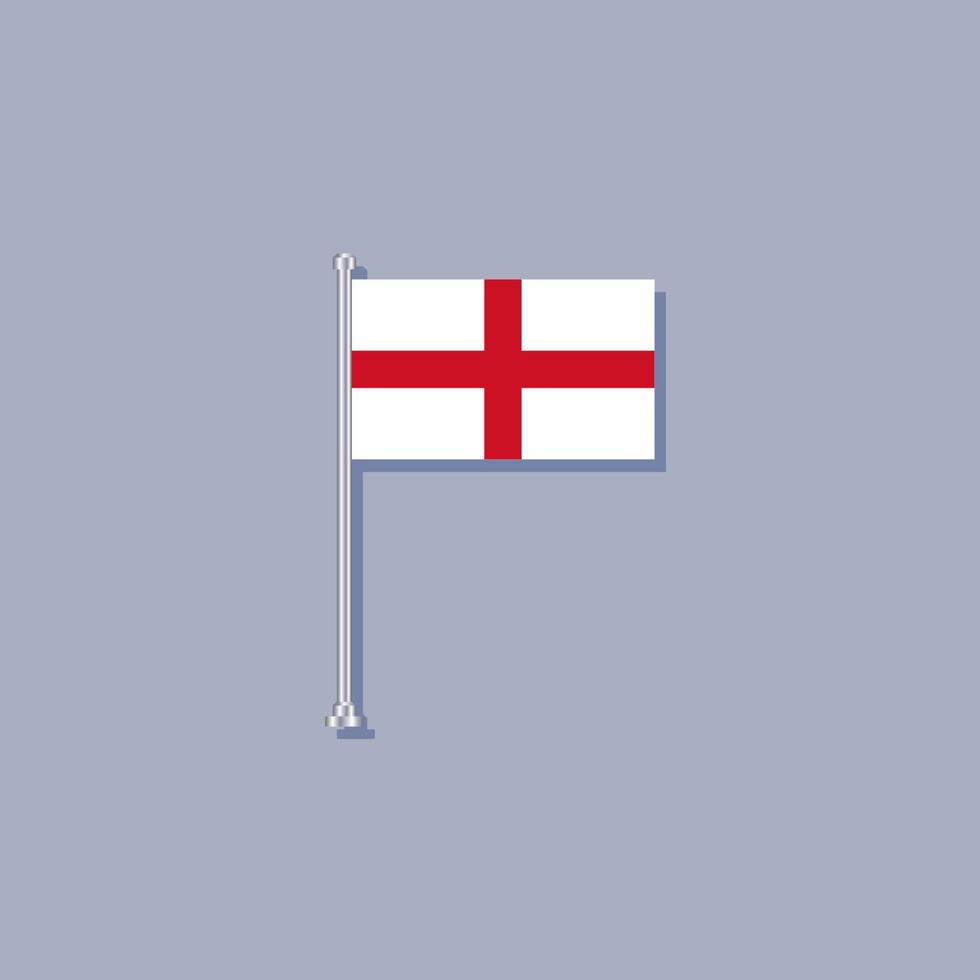 illustratie van Engeland vlag sjabloon vector