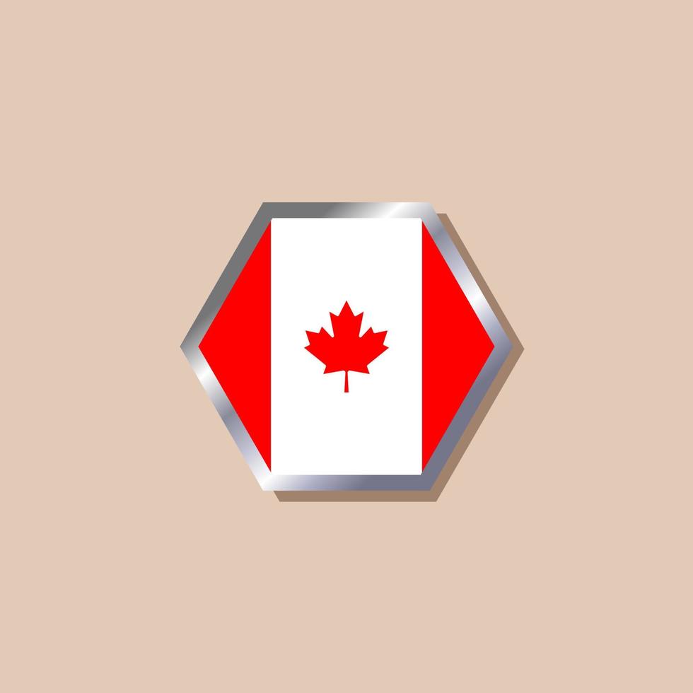 illustratie van Canada vlag sjabloon vector