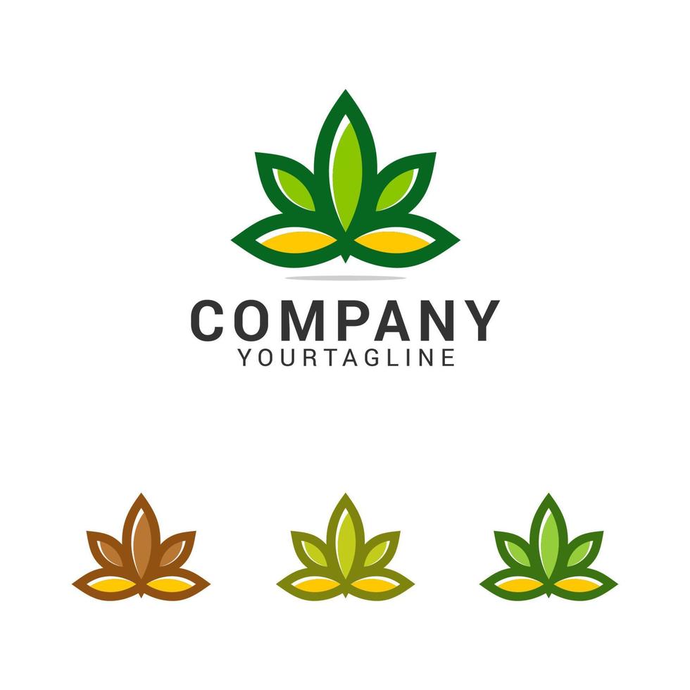 modern natuur logo ontwerp sjabloon vector