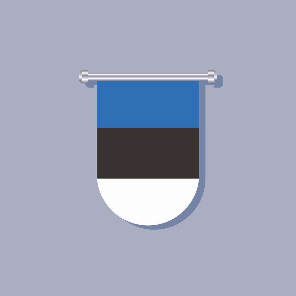 illustratie van Estland vlag sjabloon vector