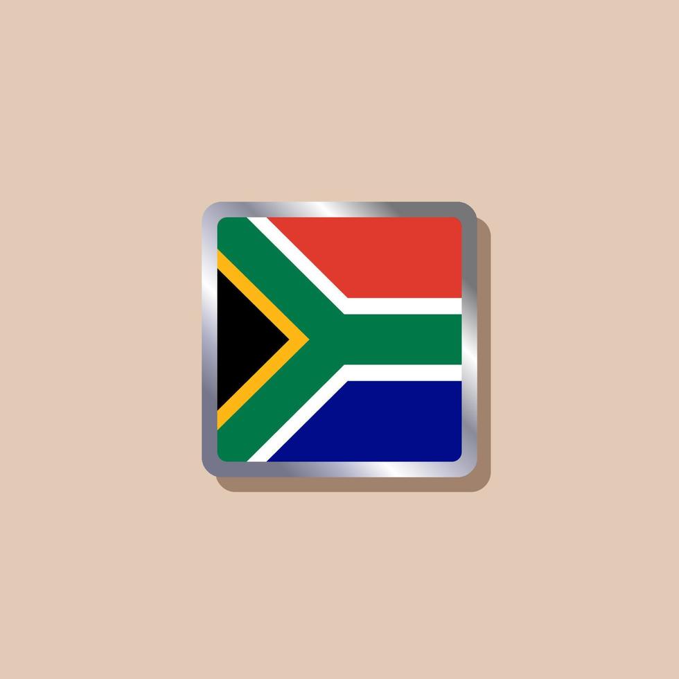 illustratie van zuiden Afrika vlag sjabloon vector