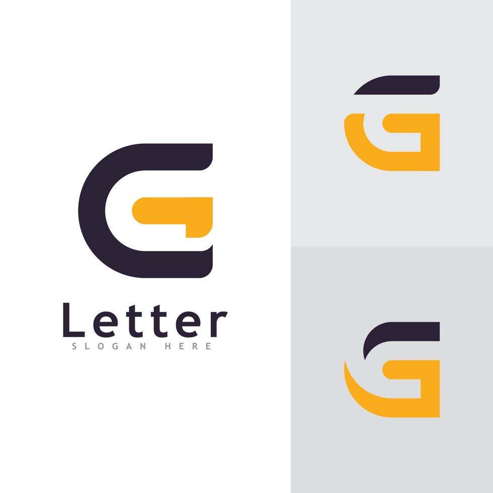 g logo vector sjabloon creatief g brief initialen logo ontwerp