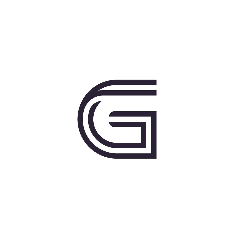 g logo vector sjabloon creatief g brief initialen logo ontwerp