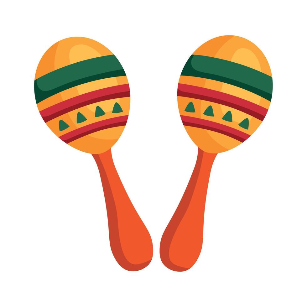 Mexicaanse maracas-instrumenten vector