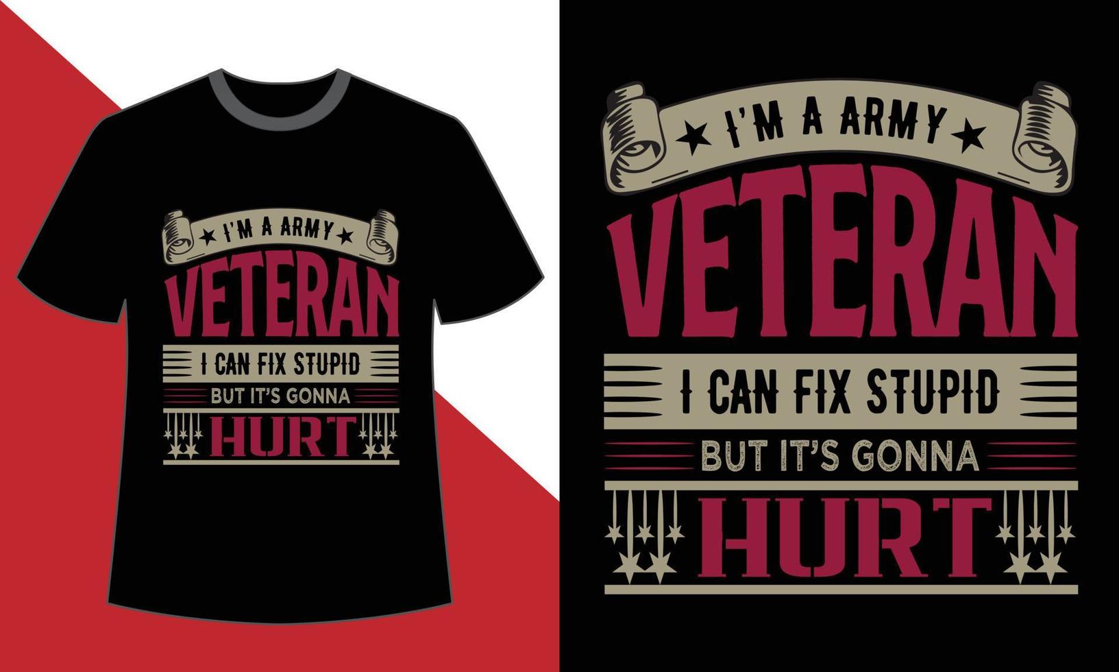 veteranen dag t overhemd ontwerp vector