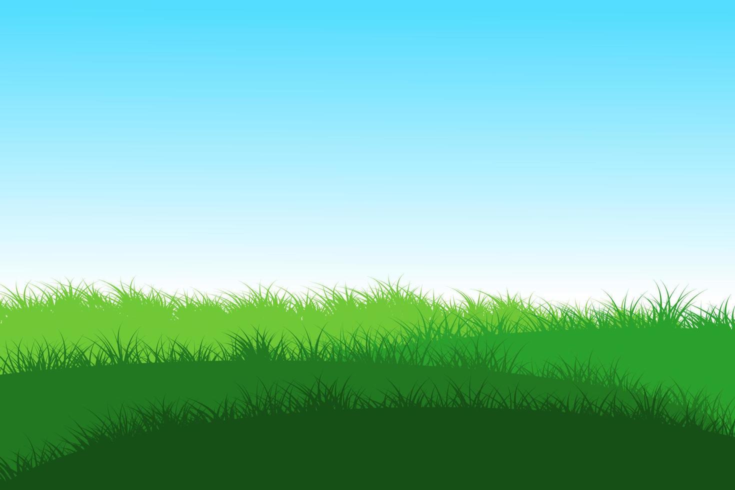 gras heuvels. met gras begroeid heuvels vector