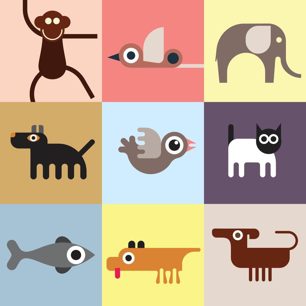 dieren en huisdieren vector