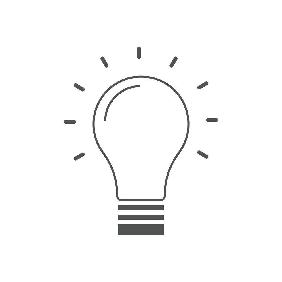 creatief idee icoon vector illustraties. voor seo en websites. licht lamp, oplossing, lamp icoon