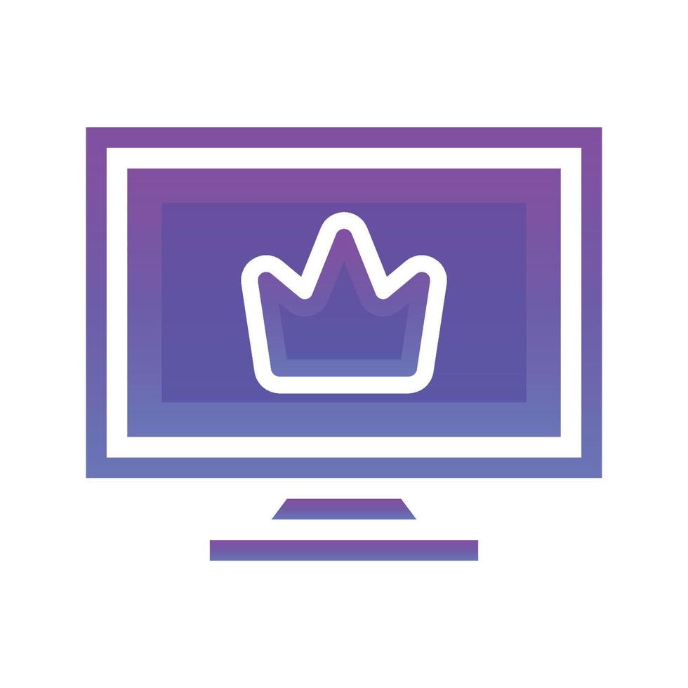 toezicht houden op kroon logo helling ontwerp sjabloon icoon element vector