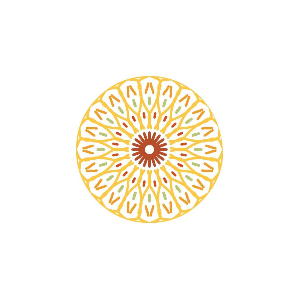 mandala ontwerp met abstract vorm vector